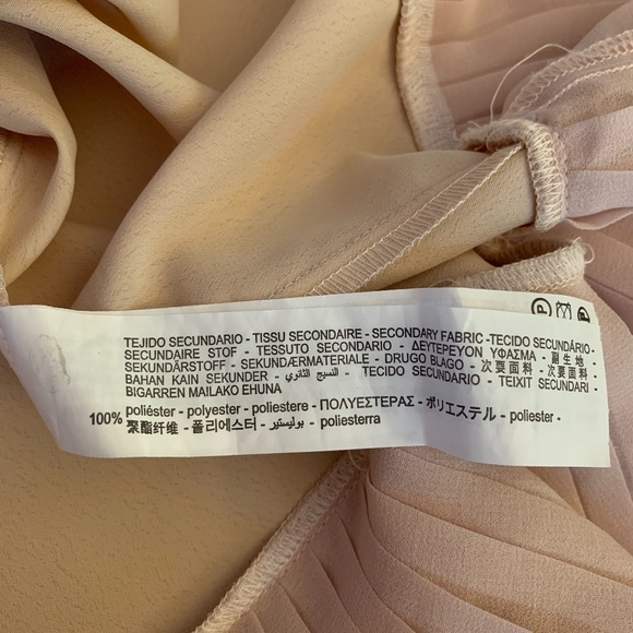 Zara Old Rose Round Neck Short Sleeves Blouse - Picture 8 of 8